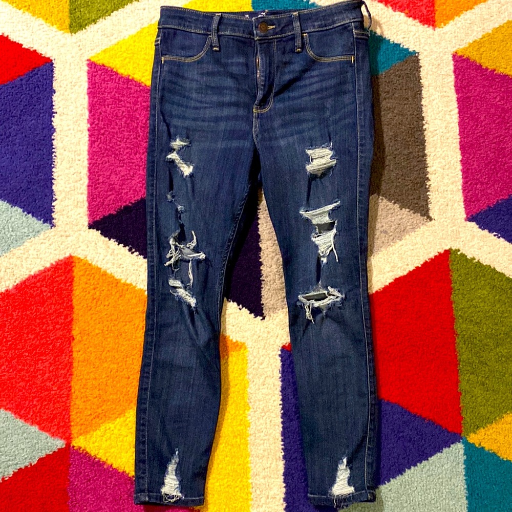 Mint condition high-rise crop Jean legging